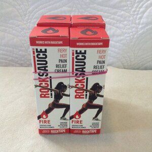 NWOT 4 Rock Sauce Fiery Hot Athletic Relief; Muscle Tension, Exercise Pain,